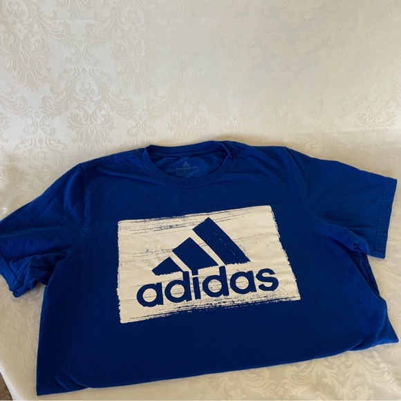 Boys Blue Adidas T-Shirt - Picture 1 of 5